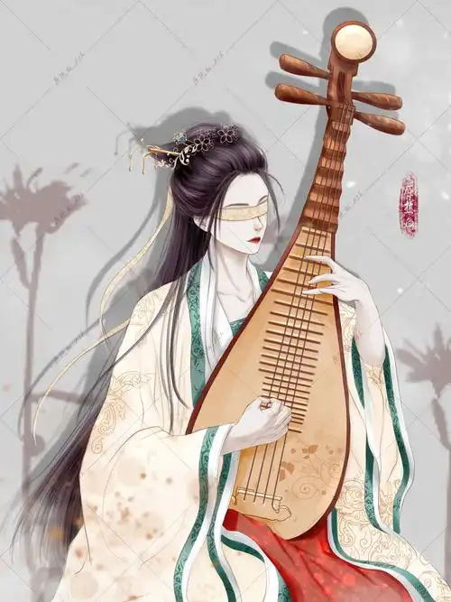 继续小说封面古风女人设图,没有排版书名