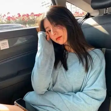 女生头像真人侧脸