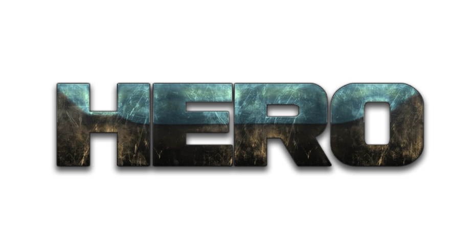 英雄艺术字图片大全