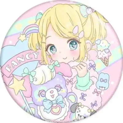 小可爱卡通女生头像粉红少女心梦幻头像二次元美女圆形头像 @暖心少女