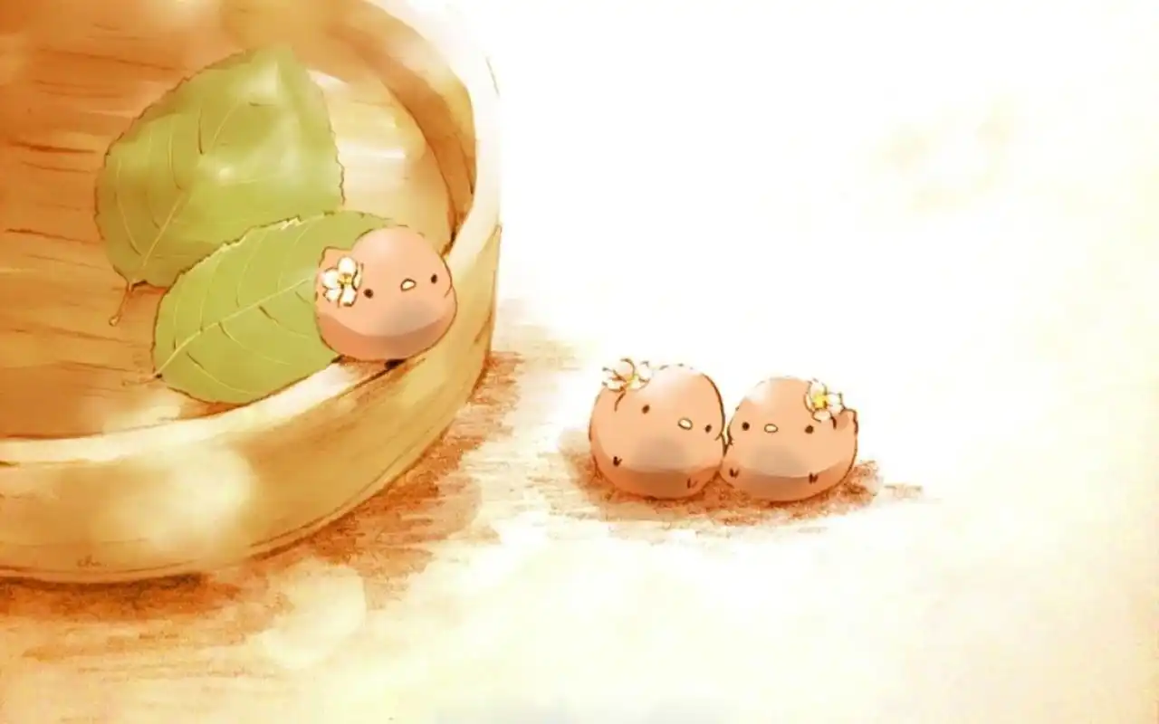 可爱卡通点心高清桌面壁纸