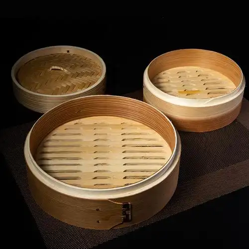 日本家用蒸笼竹蒸笼小笼包加深竹制蒸笼竹笼屉包子蒸笼手工蒸屉蒸