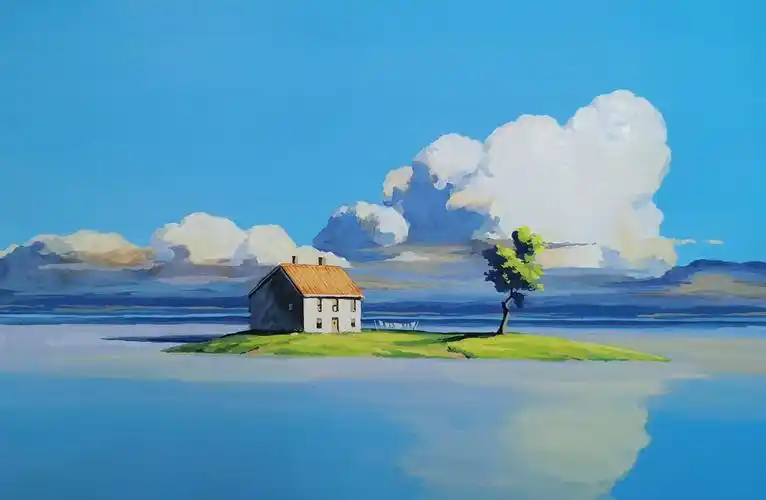 宫崎骏动漫场景手绘