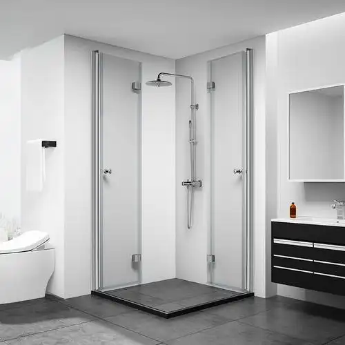 淋浴房折叠式卫生间玻璃隔断门藤印象z干湿分离小户型浴室屏风简易