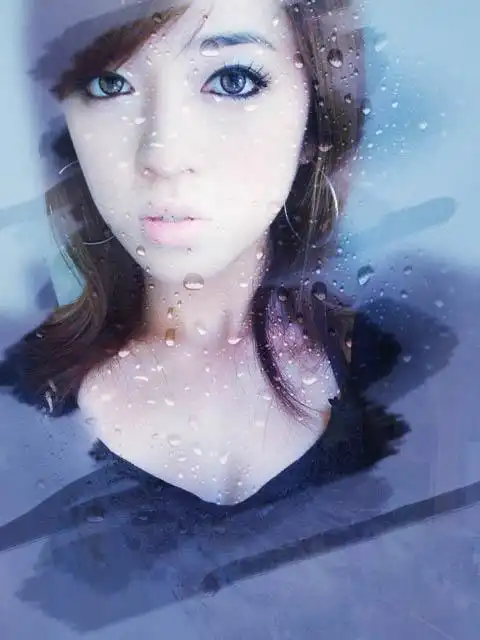 photoshop制作水滴玻璃后面模糊人物照片效果