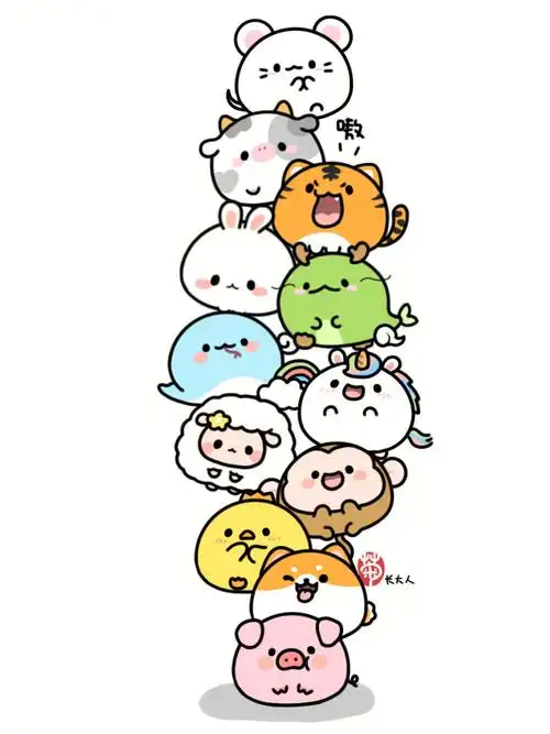 画一堆十二生肖