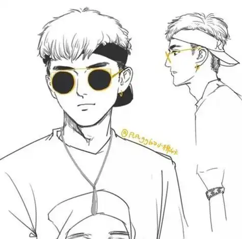 吴亦凡卡通简笔画步骤