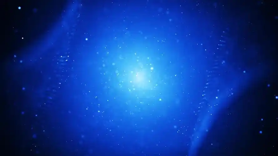 蓝色背景两侧黑色镶边