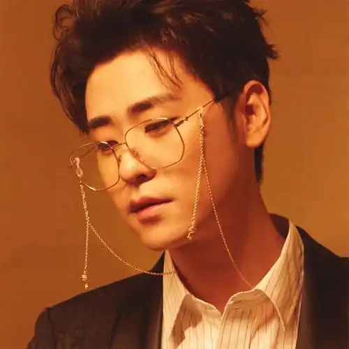 小辫儿张云雷同款金丝眼镜大框方形平光镜男韩版潮时尚素颜眼镜女