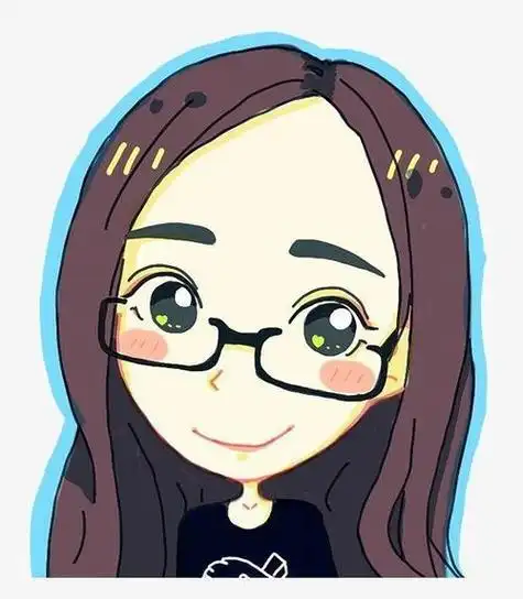 戴眼镜漫画女生头像霸气