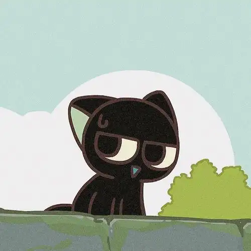 小黑表情包头像