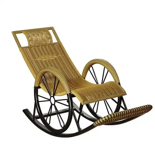 摇摇椅大人躺椅阳台休闲午休午睡逍遥椅迪玛森老人专用藤椅懒人靠背