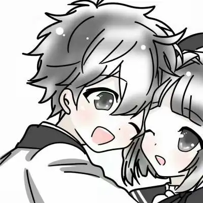 统一色动漫情头高清质量图79愿囍