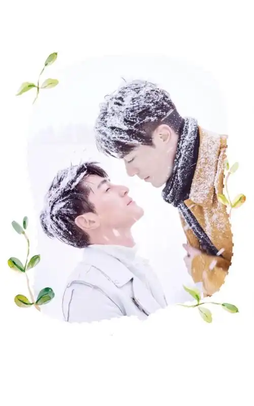 胡歌霍建华甜蜜冬季写真安卓壁纸 胡歌,霍建华,帅哥,安卓壁纸