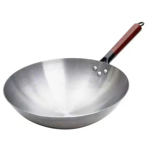 传统铁锅手工老式炒锅不粘锅家用煤气灶燃气适用圆底无涂层炒菜锅