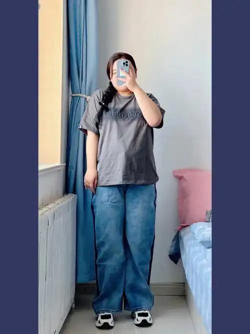 160斤大码女生春日穿搭