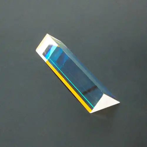 教学实验三棱镜直角光学玻璃等腰棱镜道威棱镜彩虹拍照可镀膜hmy