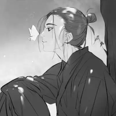 侠客头像男生古风黑白图片_男生动漫头像_头像屋