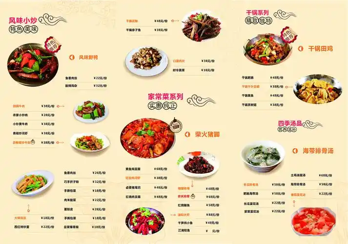 餐厅菜单设计
