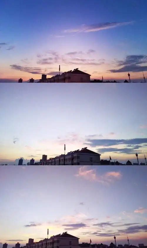手机拍摄 天空 拼接 壁纸