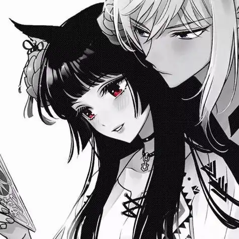 情头动漫一男一女霸气丨高冷唯美动漫情侣头像有爱又