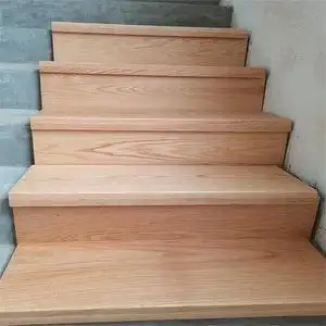 红白橡木实木楼梯踏步板扶手定制定做原木加工飘窗板窗台板立柱楼