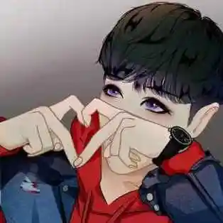 比较成熟的男生头像动漫比心