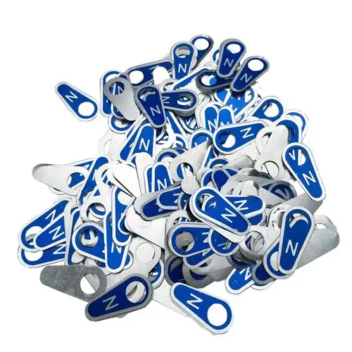 接零铝牌 接零标识约980片接地铝牌 金属接零标识n 电气零线标志