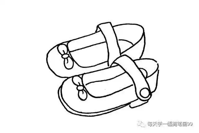 儿童简笔画鞋子儿童简笔画鞋子上衣裤子袜子裙子