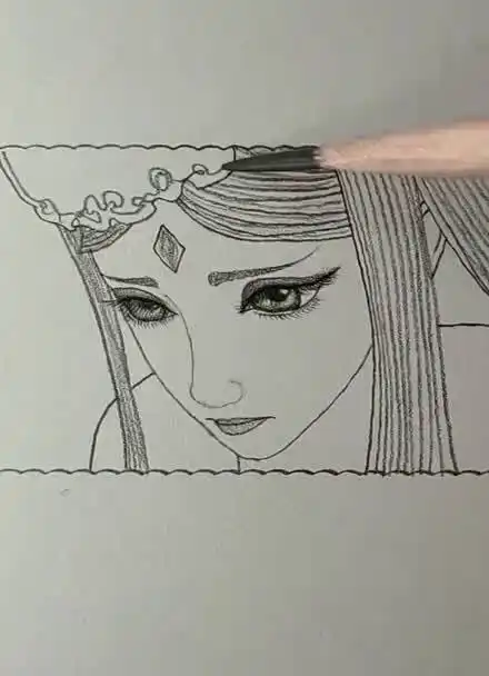 画叶罗丽精灵梦里的冰公主0202#手.