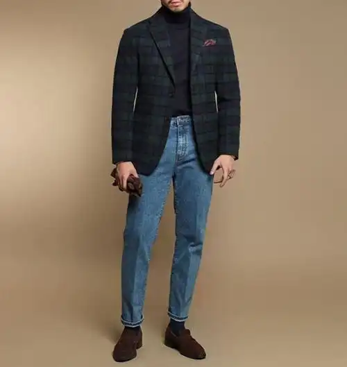 男牛仔裤配鞋效果图穿牛仔裤鞋子应该怎么选