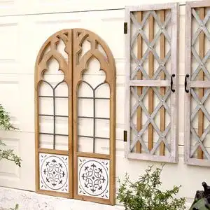 岛拉装饰壁挂假窗挂饰玄关店铺橱窗花园庭院墙面仿真窗户挂件挂饰