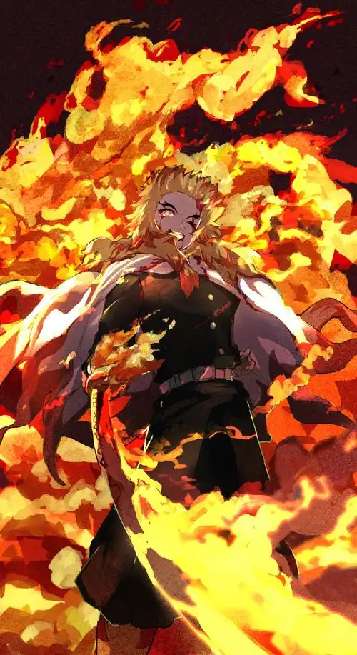 p站美图大哥生日快乐鬼灭之刃炼狱杏寿郎壁纸特辑