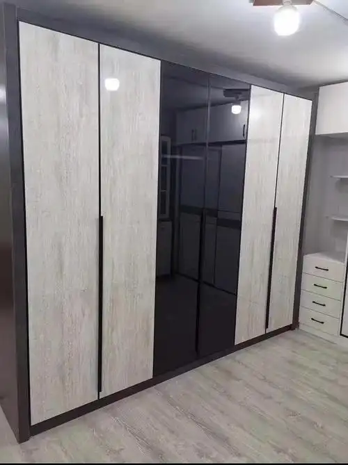 高光烤瓷云石板橱·柜高光烤瓷云石板门定做钛瓷衣柜门定制轻奢极简