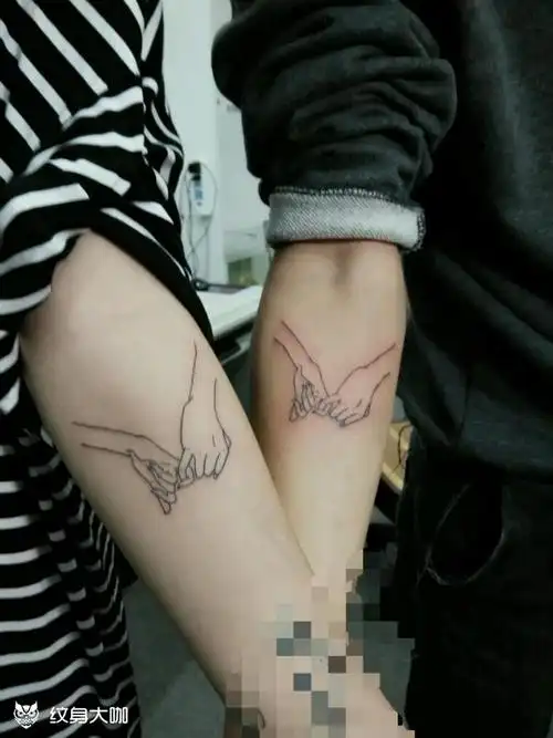 小情侣纹身
