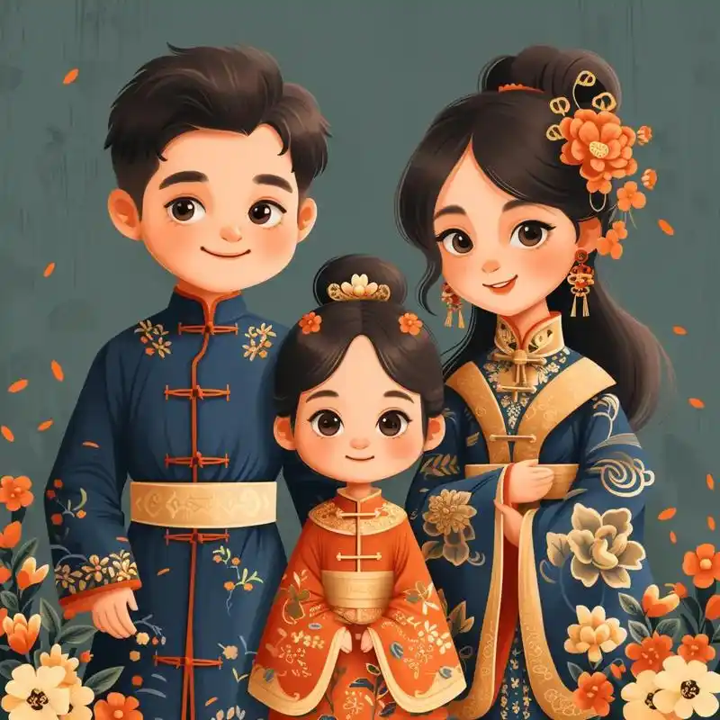 亲子头像一家三口2024图文 - 抖音