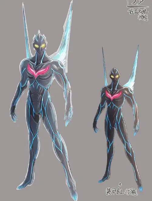 诺亚奥特曼光电形态手稿曝光,全身可充电,同时配备超强荧光装甲