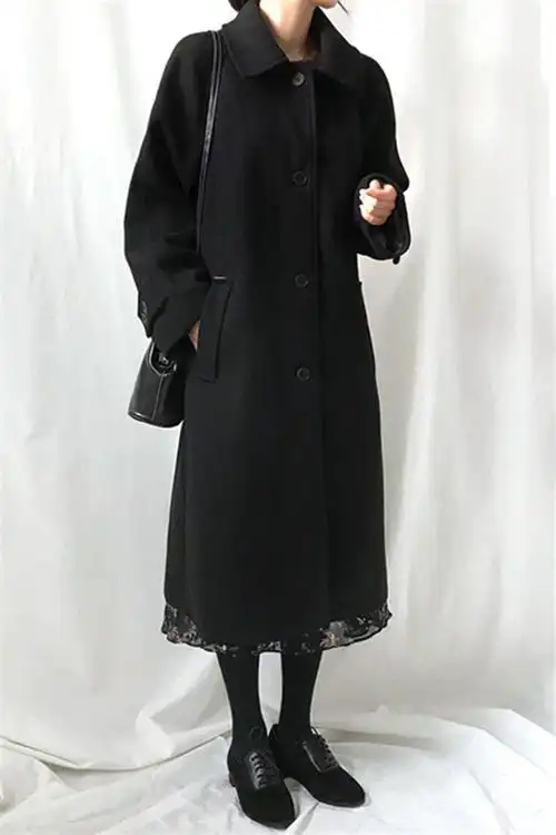 秋冬新款韩版毛呢大衣女中长款流行显瘦呢子潮流时尚女装外套