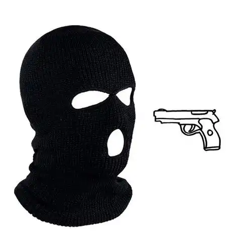 匪徒头套 头套社交牛*症五件套沙雕头套痞帅炸街全脸网红劫头罩匪 头