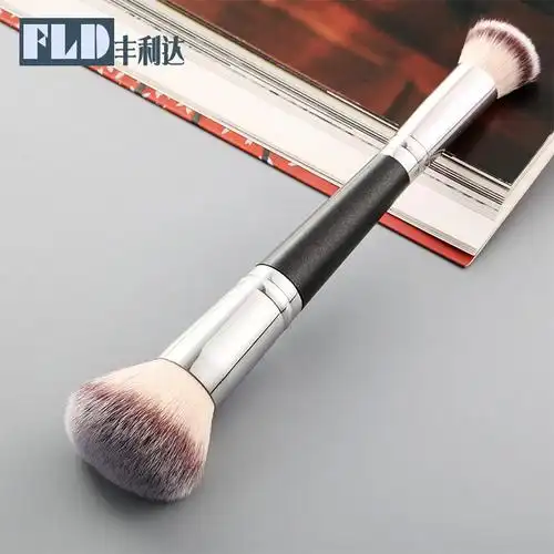 新款双头粉底双头刷眼部刷单支化妆用具便携眼影眼线两用化妆刷