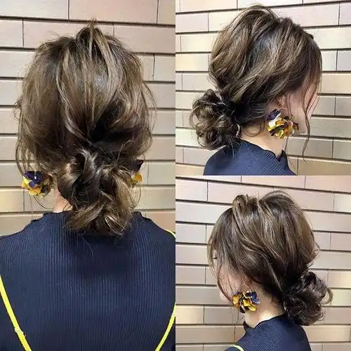 慵懒的扎发发型,秀气有时尚,你一定会编