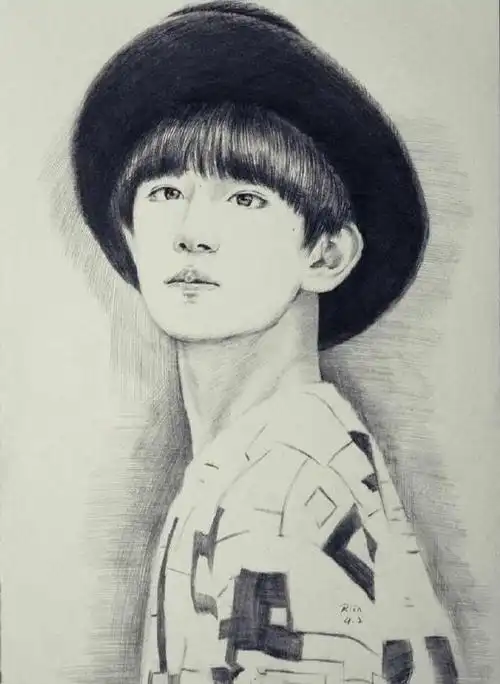 厉害了我的鹤!粉丝手绘各种画风的易烊千玺,看到画如见真人啊!