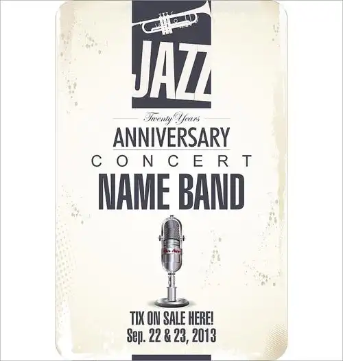 爵士音乐会海报图片