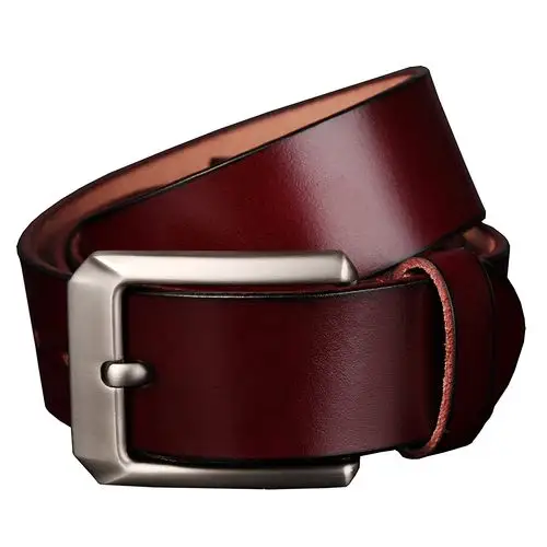 eden polo/伊登保罗真皮腰带针扣休闲复古牛仔皮带潮男纯牛皮礼盒装送