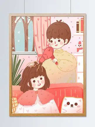 捋头发免费下载_捋头发-千图