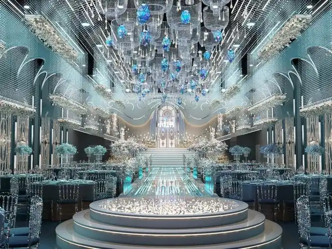 在亲朋好友的祝福下走向婚礼殿堂 仪式感满满在梦幻光