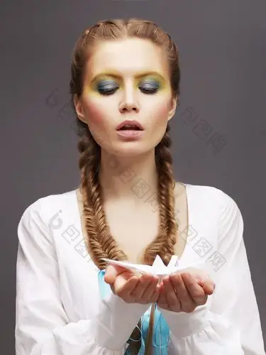 一绺头发感情阴影图片