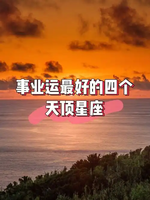 事业运最好的四个天顶星座