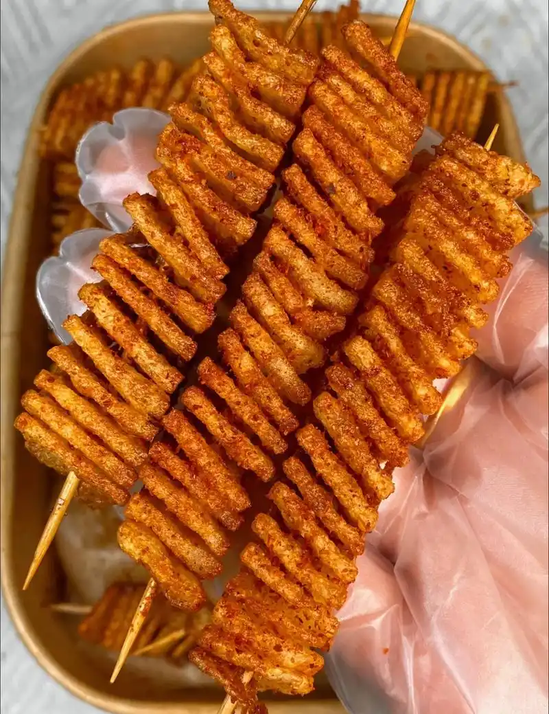 复刻夜市旋风大薯塔,香香脆脆,越吃越想吃!