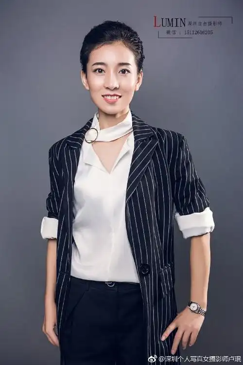 深圳个人形象照商务工作照拍摄 微信头像简.